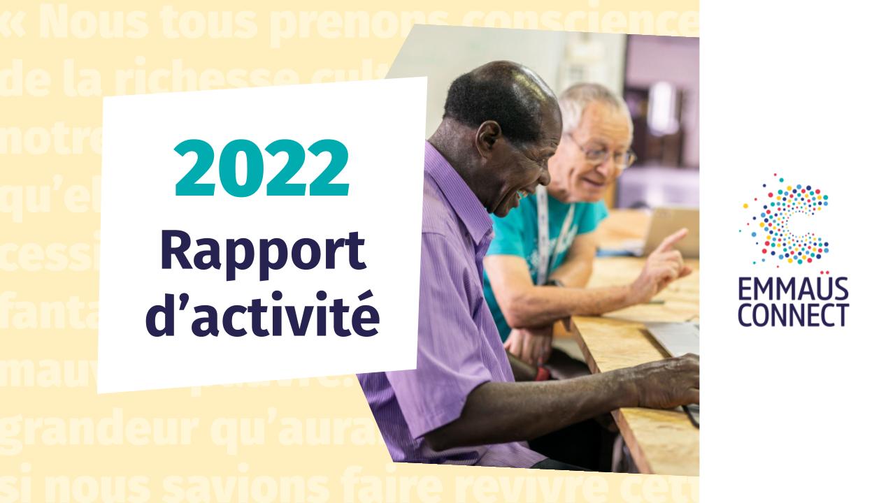 Couverture Rapport d'activité 2022 - Emmaüs Connect